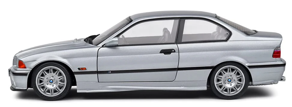 Solido 1990 BMW E36 M3 Coupe Silver 1:18 - Image 2