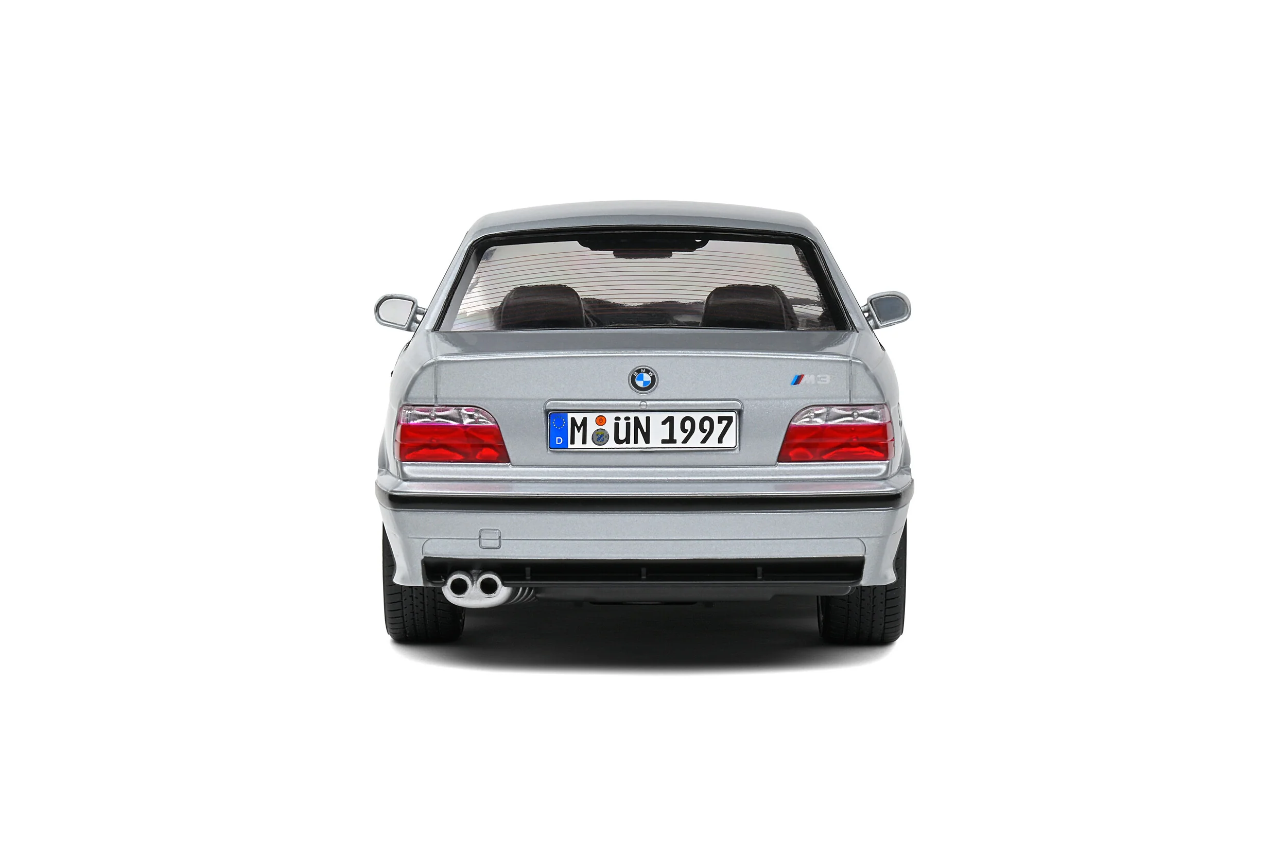 Solido 1990 BMW E36 M3 Coupe Silver 1:18 - Image 3