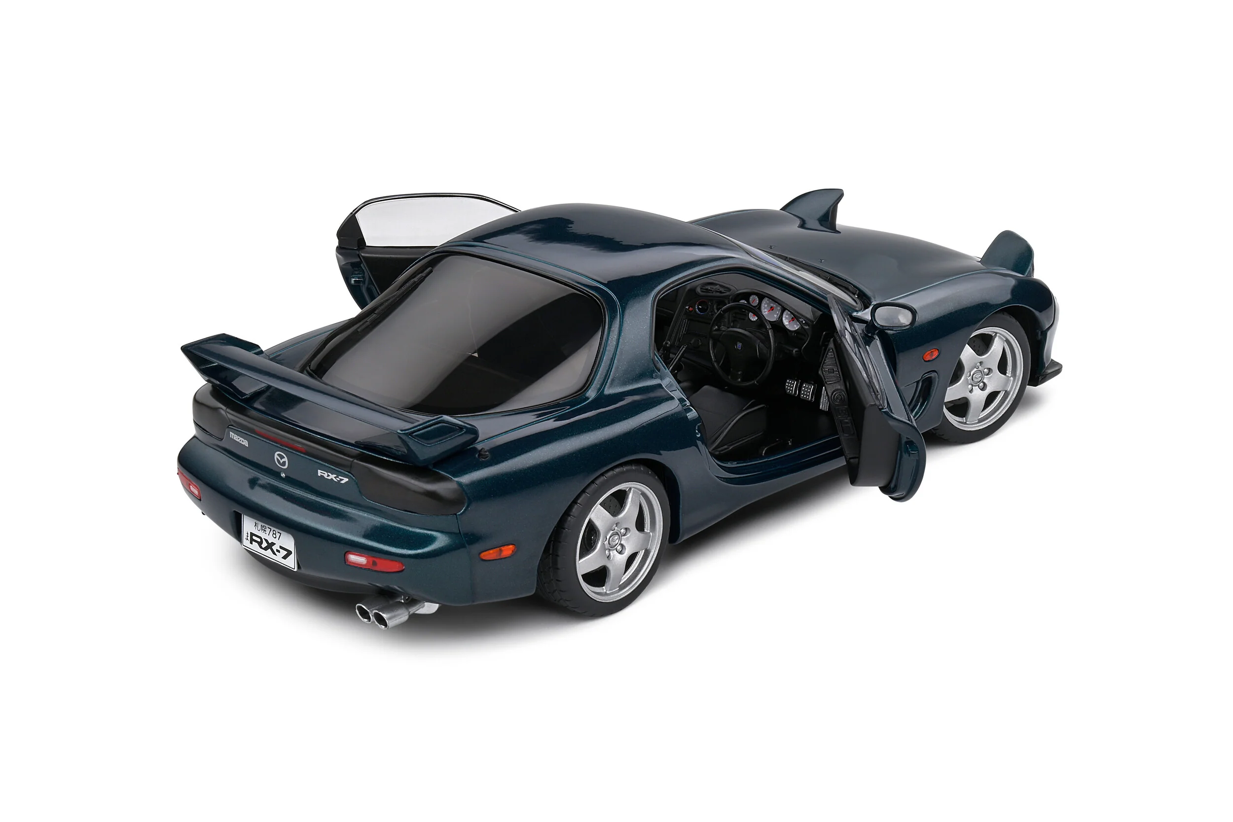 Solido 1994 Mazda RX7 FD RS Motego Blue Mica 1:18 - Image 9
