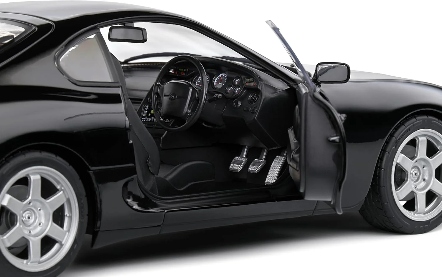Solido 1993 Toyota Supra MK4 (A80) Black 1:18 - Image 5
