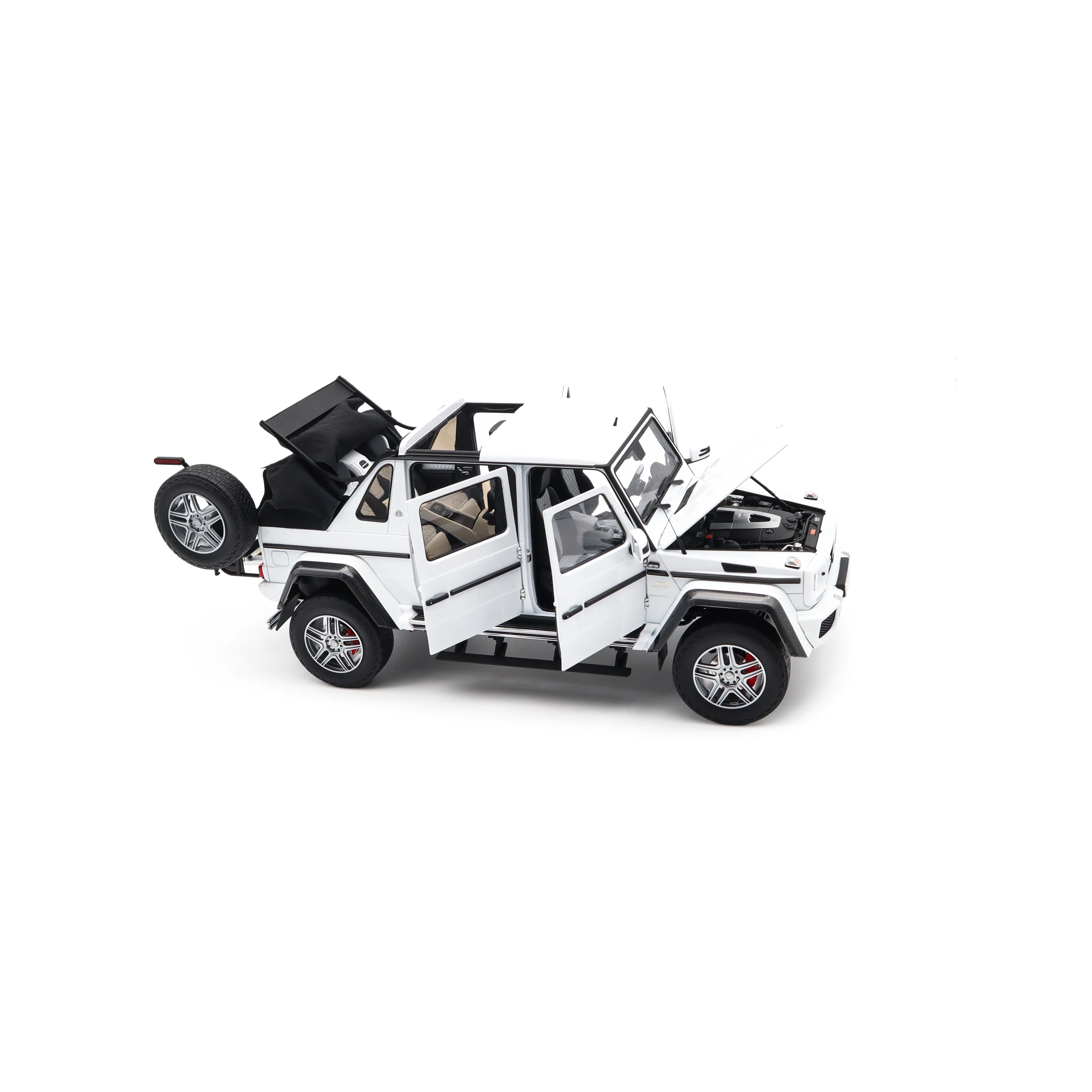 Almost Real 2017 Mercedes Benz Maybach G650 G Class Landaulet W463 White 1:18 - Image 17