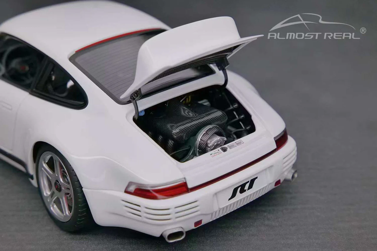Almost-Real 2018 Porsche 911 RUF SCR Coupe White 1:18 - Image 12