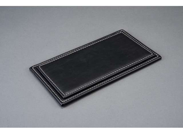 Atlantic Case Maranello Premium Acrylic Display Case Black Leather Base w/ White Stitching 1:18 - Image 2