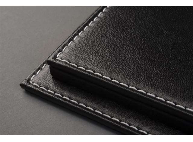 Atlantic Case Mulhouse Premium Acrylic Display Case w/ Black Leather Base w/ White Stitching 1:18 - Image 3