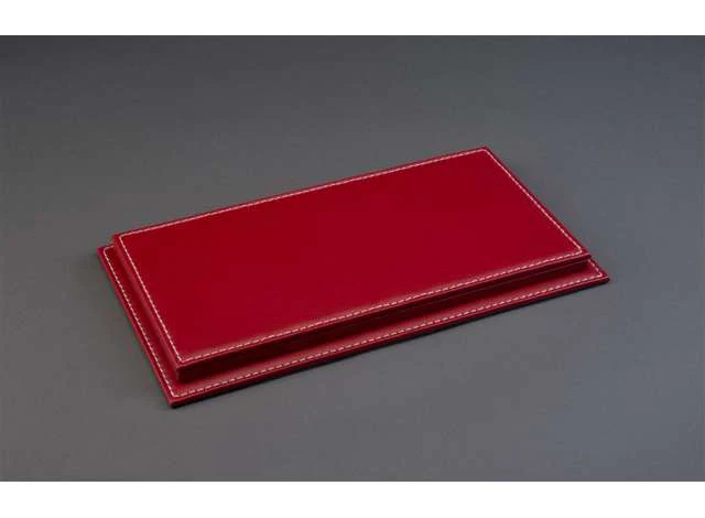 Atlantic Case Mulhouse Premium Acrylic Display Case w/ Red Leather Base w/ White Stitching 1:18 - Image 2