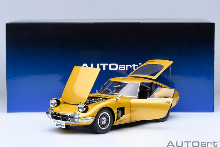 AUTOart 1967 Toyota 2000GT (Upgraded Version) Gold 1:18 - Image 27