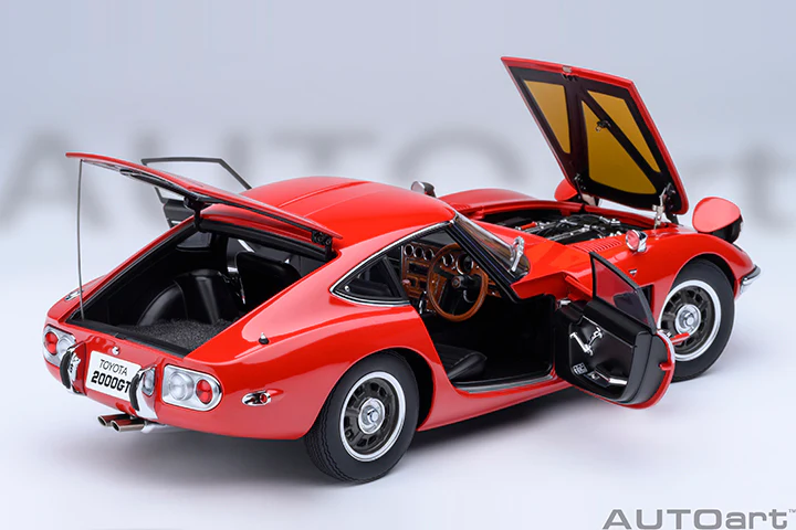 AUTOart 1967 Toyota 2000GT (Upgraded Version) Red 1:18 - Image 21