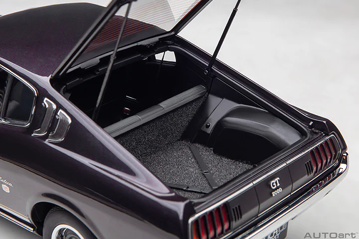 AUTOart 1973 Toyota Celica Liftback 2000GT (RA25) Dark Purple Metallic 1:18 - Image 12