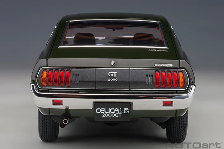 AUTOart 1973 Toyota Celica Liftback 2000GT (RA25) Moss Green 1:18 - Image 6