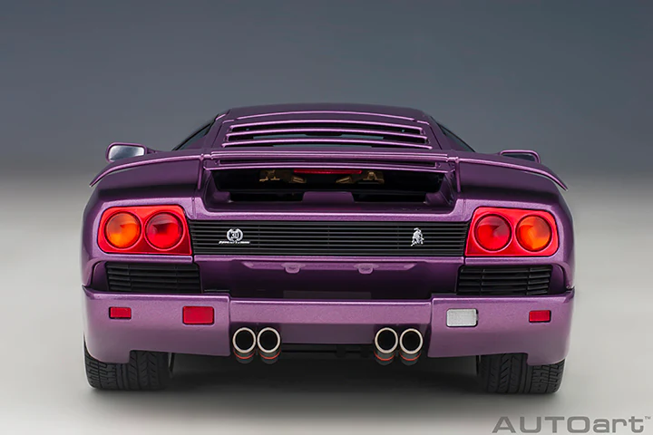 AUTOart 1995 Lamborghini Diablo SE30 Viola SE30 Metallic Purple 1:18 - Image 6