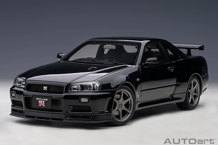 AUTOart 2001 Nissan Skyline GT-R (R34) V-Spec II Black Pearl 1:18 - Image 15