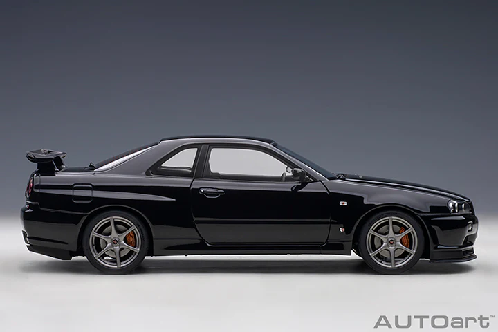 AUTOart 2001 Nissan Skyline GT-R (R34) V-Spec II Black Pearl 1:18 - Image 4