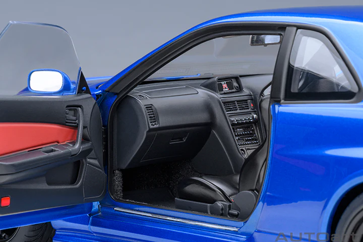 AUTOart 2001 Nissan Skyline GT-R (R34) Z-Tune Bayside Blue 1:18 - Image 11