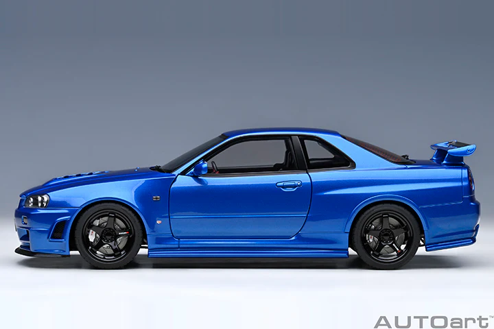 AUTOart 2001 Nissan Skyline GT-R (R34) Z-Tune Bayside Blue 1:18 - Image 3