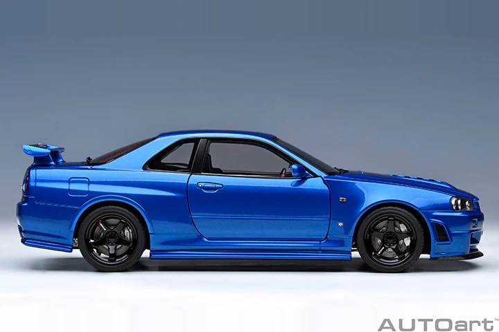 AUTOart 2001 Nissan Skyline GT-R (R34) Z-Tune Bayside Blue 1:18 - Image 4