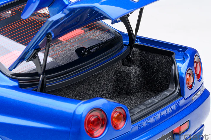 AUTOart 2001 Nissan Skyline GT-R (R34) Z-Tune Bayside Blue 1:18 - Image 5