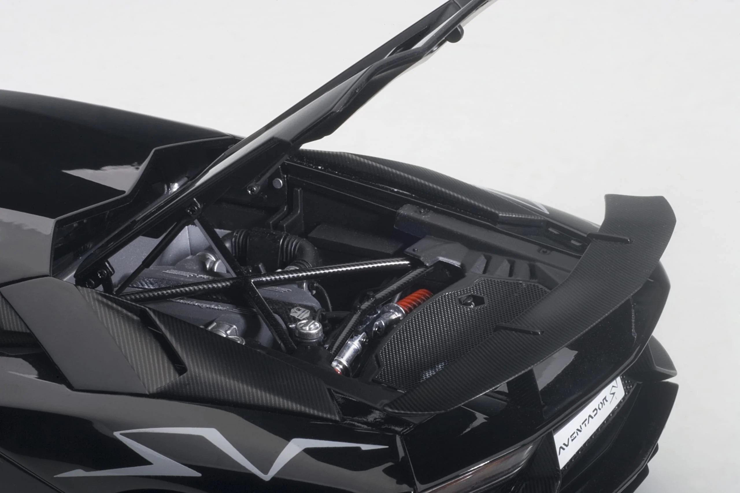 AUTOart 2015 Lamborghini Aventador LP750-4 SV Nero Aldebaran (Gloss Black)  1:18 - Image 12