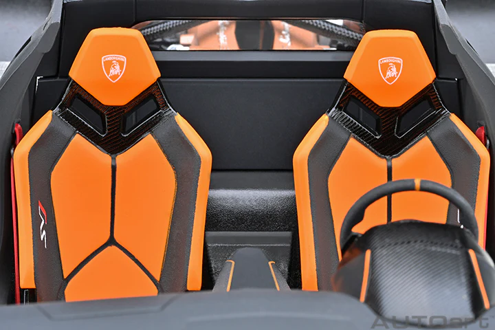 AUTOart 2016 Lamborghini Aventador SVJ Arancio Atlas (Pearl Orange) 1:18 - Image 13