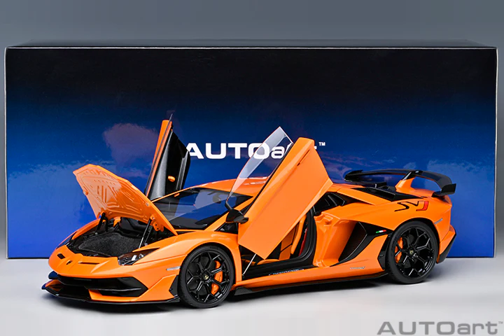 AUTOart 2016 Lamborghini Aventador SVJ Arancio Atlas (Pearl Orange) 1:18 - Image 20