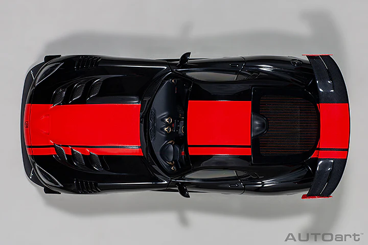 AUTOart 2017 Dodge Viper GTS-R Commemorative Edition ACR Black w/ Red Stripes 1:18 - Image 7