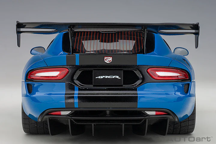 AUTOart 2017 Dodge Viper GTS-R Commemorative Edition ACR Competition Blue w/ Black Stripes 1:18 - Image 6