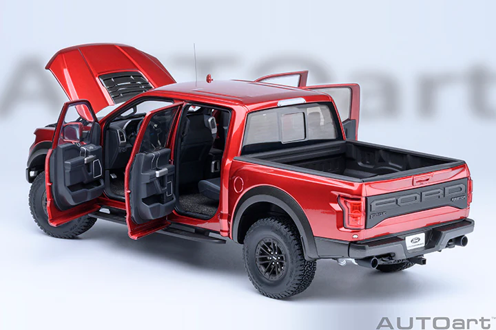 AUTOart 2019 Ford F-150 Raptor Supercrew Ruby Red 1:18 - Image 16