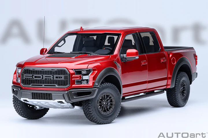AUTOart 2019 Ford F-150 Raptor Supercrew Ruby Red 1:18 - Image 19