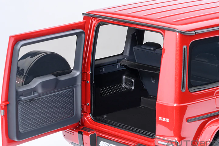 AUTOart 2019 Mercedes-Benz G63 AMG 4x4 G-Class Designo Cardinal Red Metallic 1:18 - Image 14