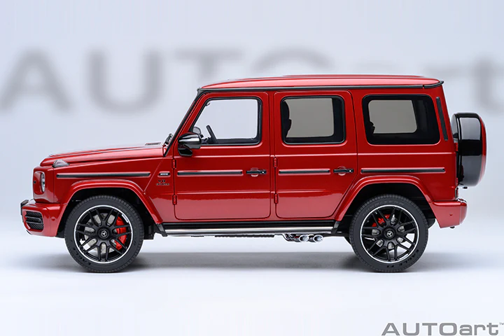 AUTOart 2019 Mercedes-Benz G63 AMG 4x4 G-Class Designo Cardinal Red Metallic 1:18 - Image 3