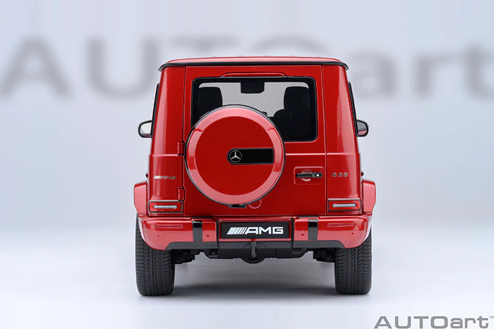 AUTOart 2019 Mercedes-Benz G63 AMG 4x4 G-Class Designo Cardinal Red Metallic 1:18 - Image 7