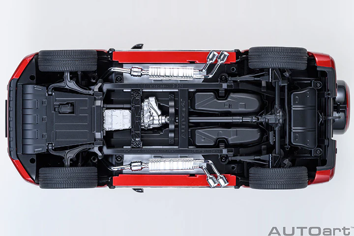 AUTOart 2019 Mercedes-Benz G63 AMG 4x4 G-Class Designo Cardinal Red Metallic 1:18 - Image 9