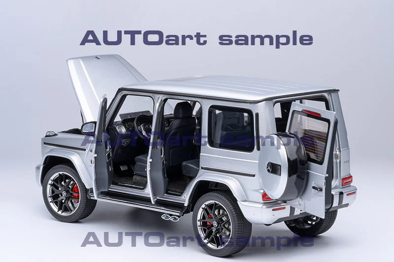 AUTOart 2019 Mercedes-Benz G63 AMG 4x4 G-Class Iridium Silver 1:18 - Image 2