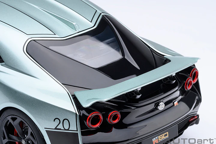 AUTOart 2020 Nissan GT-R (R50) by Italdesign Dark Green Metallic w/ Black 1:18 - Image 14