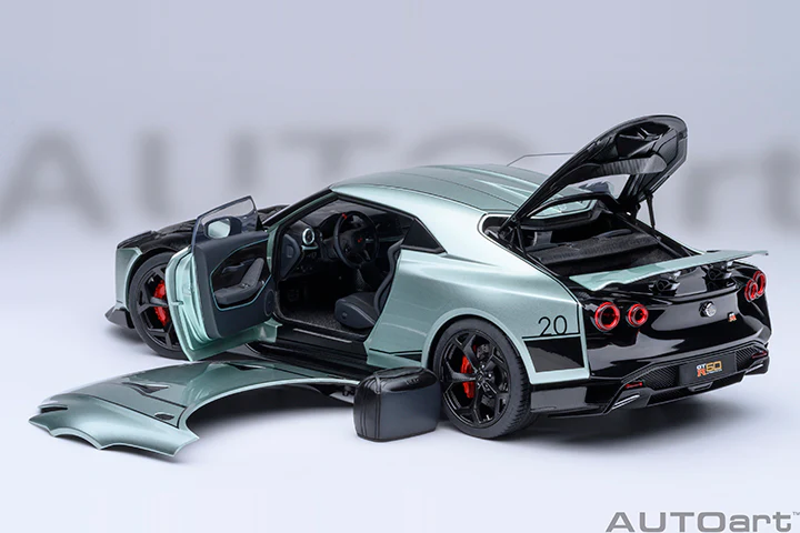 AUTOart 2020 Nissan GT-R (R50) by Italdesign Dark Green Metallic w/ Black 1:18 - Image 19