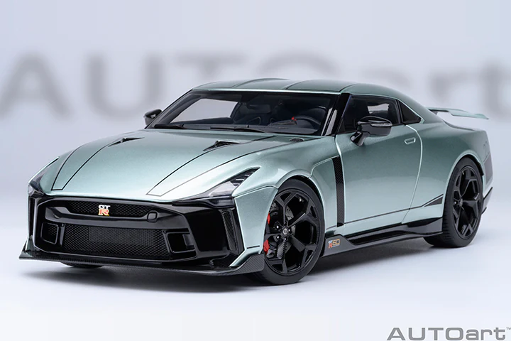 AUTOart 2020 Nissan GT-R (R50) by Italdesign Dark Green Metallic w/ Black 1:18 - Image 22