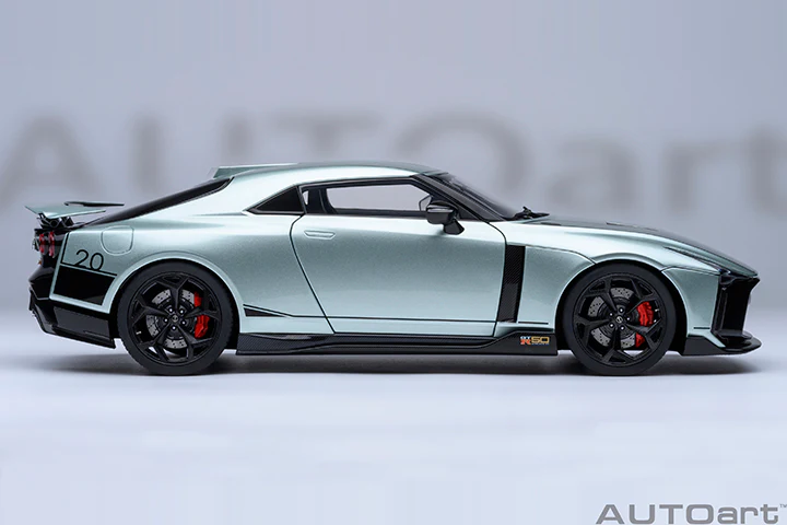 AUTOart 2020 Nissan GT-R (R50) by Italdesign Dark Green Metallic w/ Black 1:18 - Image 4