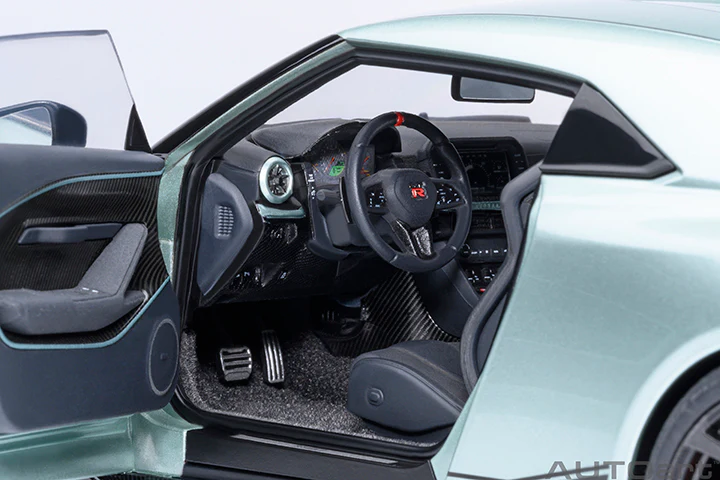 AUTOart 2020 Nissan GT-R (R50) by Italdesign Dark Green Metallic w/ Black 1:18 - Image 9