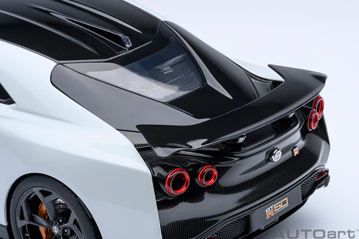 AUTOart 2020 Nissan GT-R (R50) by Italdesign Metallic White w/ Black 1:18 - Image 13