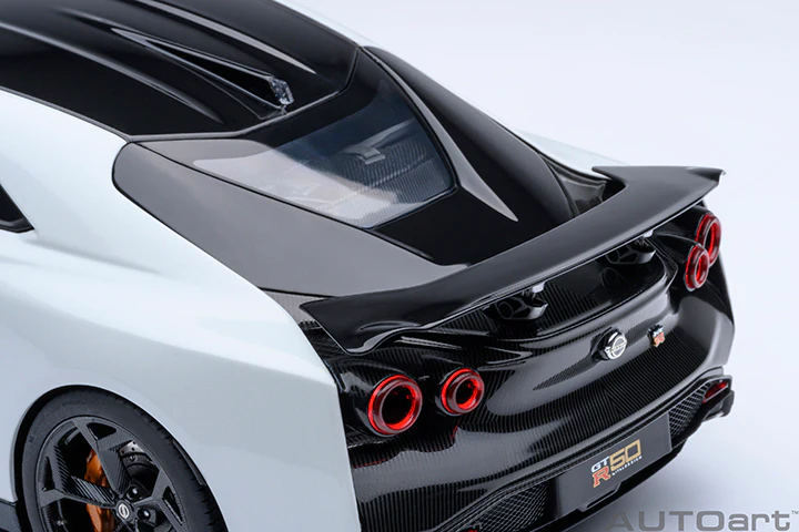 AUTOart 2020 Nissan GT-R (R50) by Italdesign Metallic White w/ Black 1:18 - Image 14