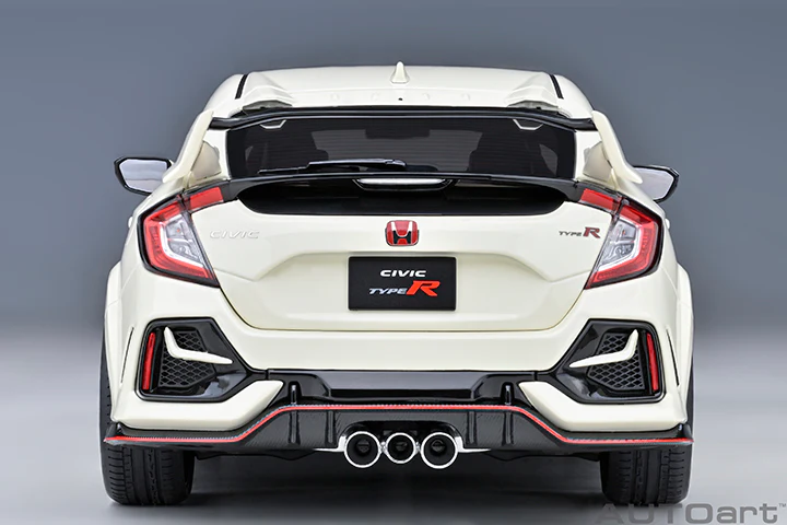 AUTOart 2021 Honda Civic Type R (FK8) Championship White 1:18 - Image 6
