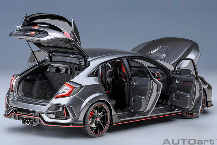 AUTOart 2021 Honda Civic Type R (FK8) Polished Metal Metallic 1:18 - Image 15