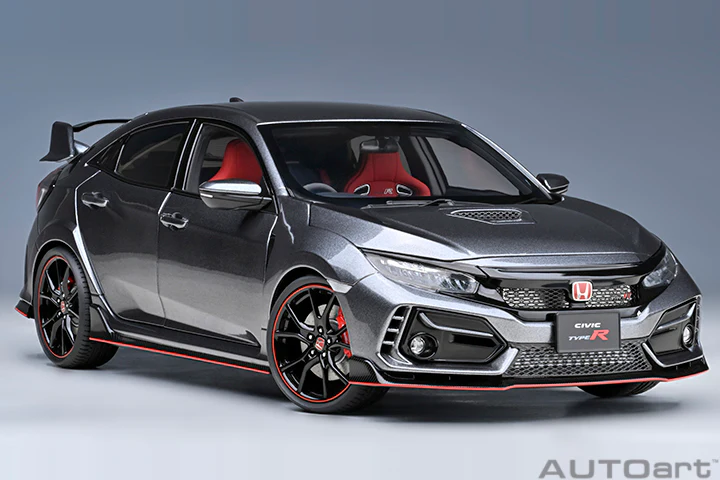 AUTOart 2021 Honda Civic Type R (FK8) Polished Metal Metallic 1:18 - Image 16