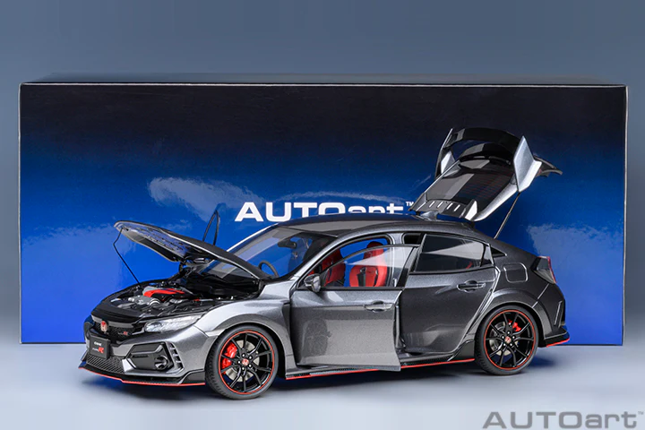 AUTOart 2021 Honda Civic Type R (FK8) Polished Metal Metallic 1:18 - Image 20