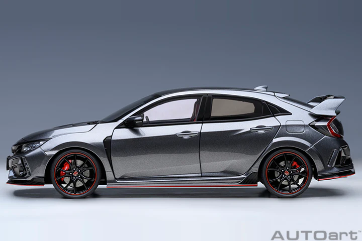 AUTOart 2021 Honda Civic Type R (FK8) Polished Metal Metallic 1:18 - Image 3