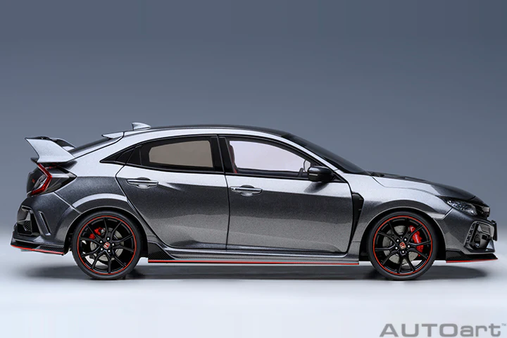 AUTOart 2021 Honda Civic Type R (FK8) Polished Metal Metallic 1:18 - Image 4