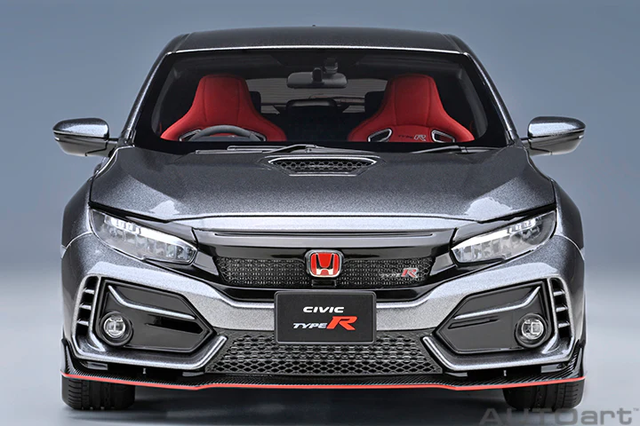 AUTOart 2021 Honda Civic Type R (FK8) Polished Metal Metallic 1:18 - Image 5