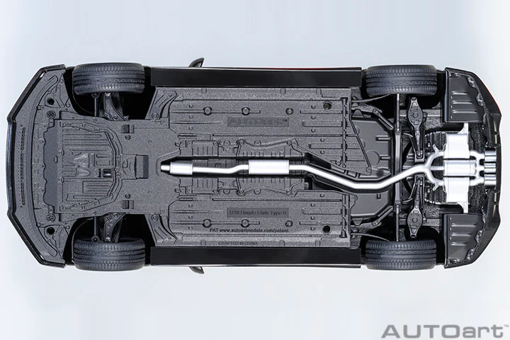 AUTOart 2021 Honda Civic Type R (FK8) Polished Metal Metallic 1:18 - Image 8
