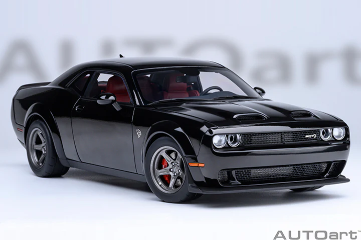 AUTOart 2023 Dodge Challenger SRT Super Stock Pitch Black 1:18 - Image 17