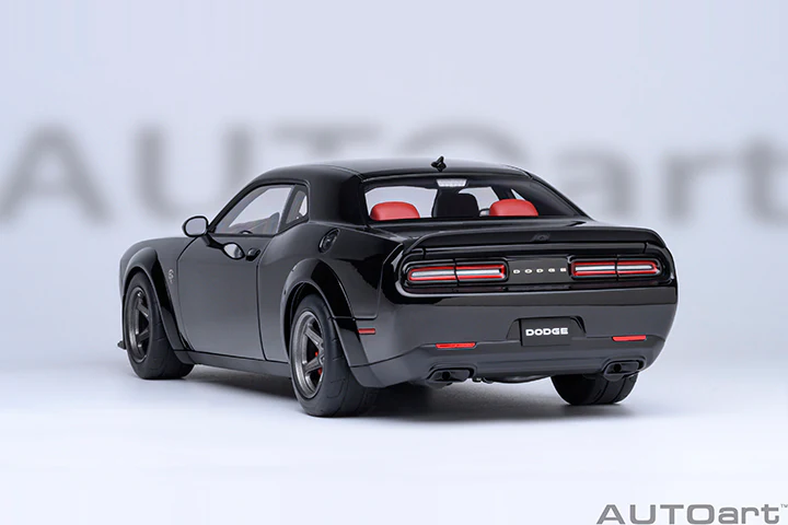 AUTOart 2023 Dodge Challenger SRT Super Stock Pitch Black 1:18 - Image 21