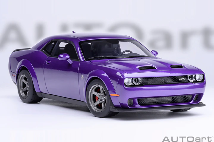 AUTOart 2023 Dodge Challenger SRT Super Stock Plum Crazy (Purple) 1:18 - Image 18